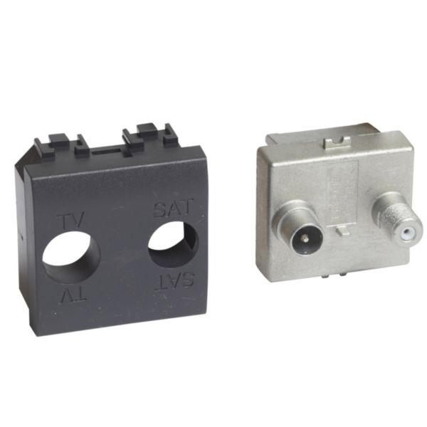 Star demixed F SAT coaxial socket for single-user aerial systems - diameter 9.5 mm male connector