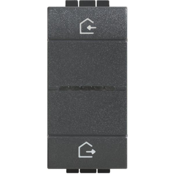 Home / Away wireless switch equipped with 2 buttons for activating Home / Away scenarios