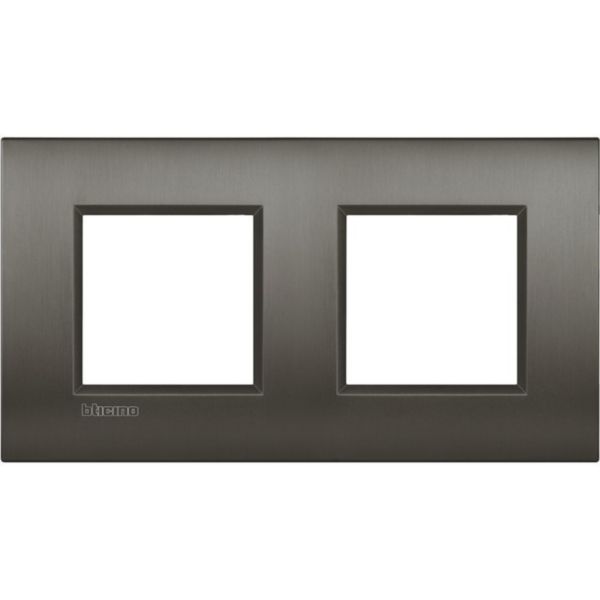 AIR cover plate 2x3P brushed Nickel