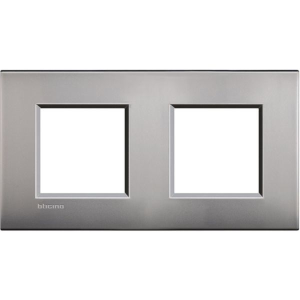 AIR cover plate 2x2P 71mm - Nickel mat