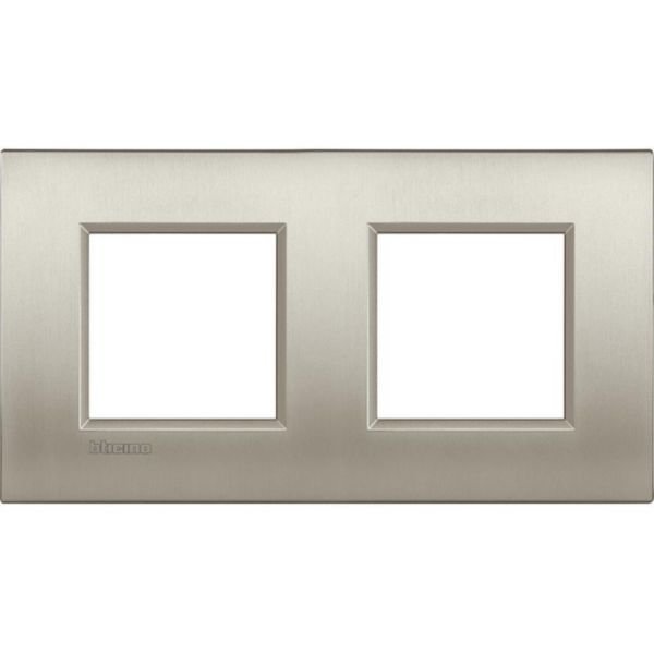 AIR cover plate 2x2P 71mm brushed Titanium