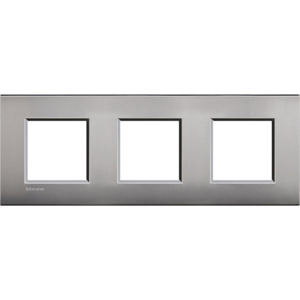 AIR cover plate 2x3P 71mm - Nickel mat - material: metal