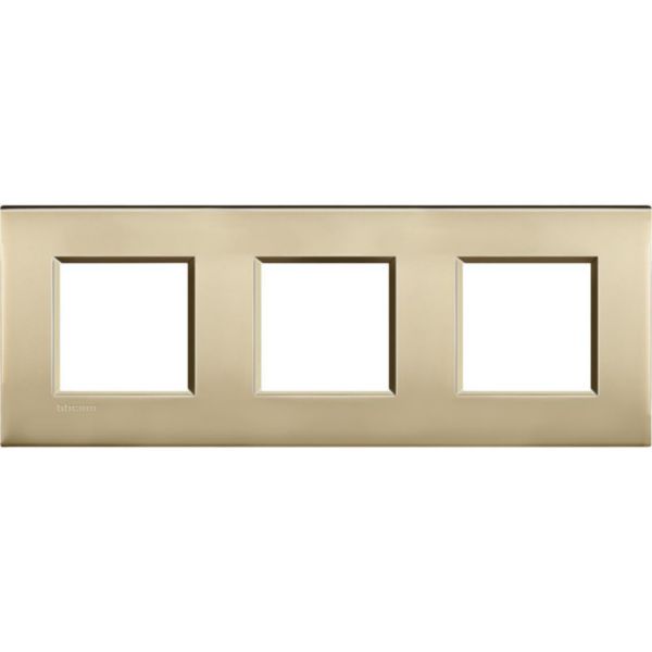 AIR cover plate 2x3P 71mm - Gold mat - material: metal