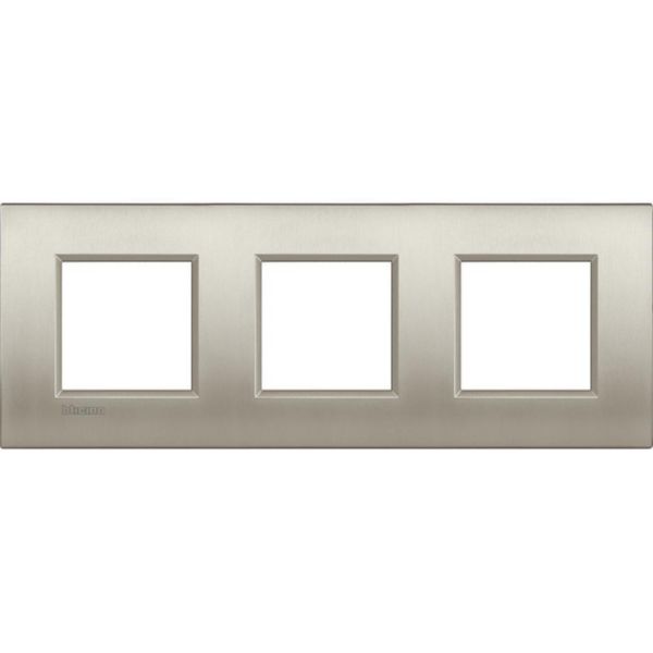AIR cover plate 2x3P 71mm brushed Titanium