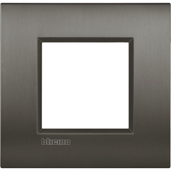 AIR cover plate 2x3P 71mm brushed Nickel