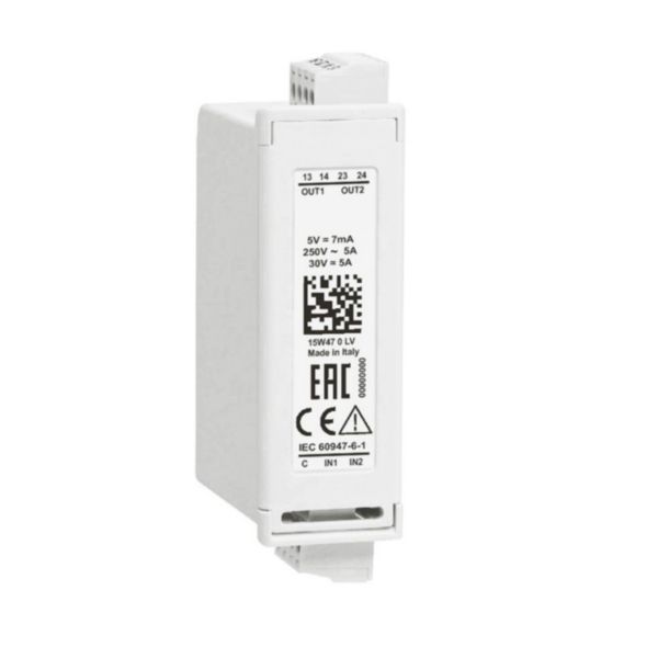 Expansion 2 opto-isolated digital inputs - 2 relay outputs