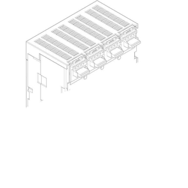 Kit of connection terminals for M4 630 4P plug-in/draw-out version (packaging 8 pieces)