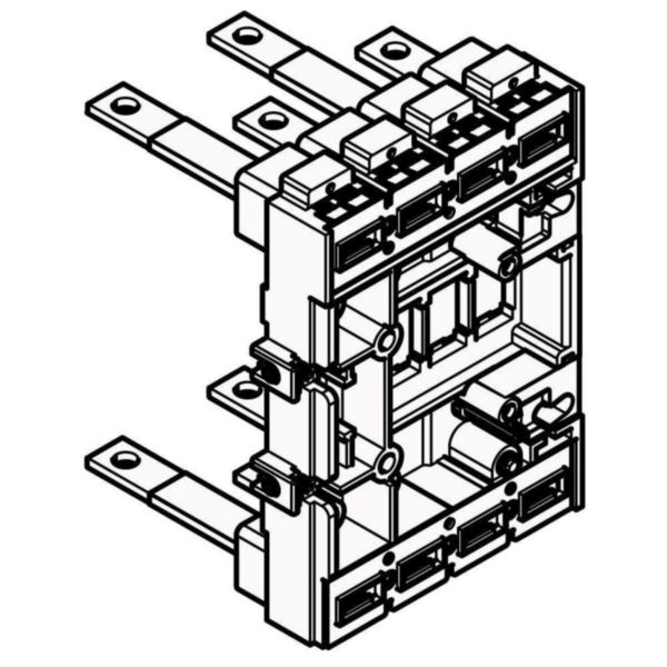 Base 4P with rear terminals for M4 630 plug-in/draw-out version
