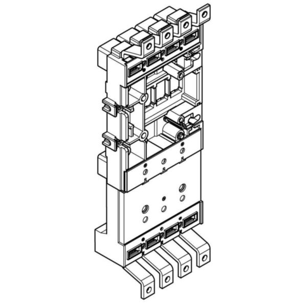 Base 4P+ELM with rear terminals for M4 630 plug-in/draw-out version
