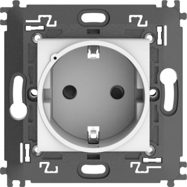 Connected socket 2P+E 16 A 250 Vac German standard.
