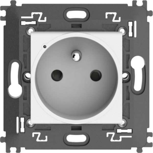 Connected socket 2P+E 16 A 250 Vac French/belgian standard.