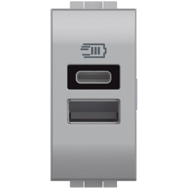 6 Vdc type A and C USB charger for 1 device up to 3A or 2 devices up to 1.5A