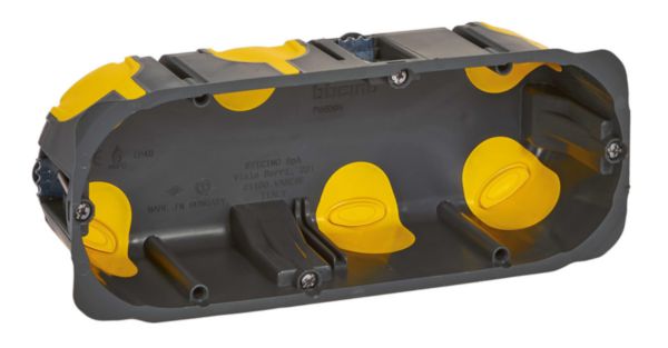6 modules (7 for LivingLight) box for dry partitions. Dimensions 183x71x52 mm