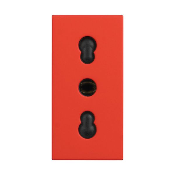 Socket 2P+E 16 A 250 Vac - center distance 19 mm and 26 mm