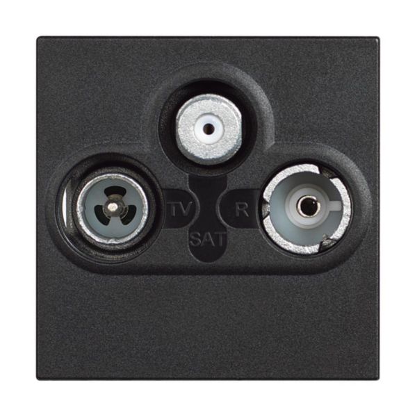 TV socket star demixed coaxial socket for single-user aerial systems
