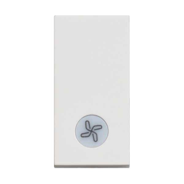 One-way switch 1P 10 AX - 250 Vac - lightable - fan symbol