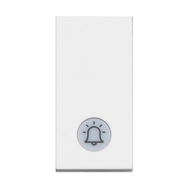 Pushbutton 1P (NO) 10 A - 250 Vac - bell symbol - lightable