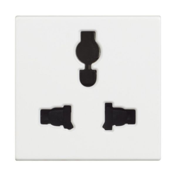 Multistandard socket 2P+E 5/6/10/13 A 250 Vac and 127 Vac