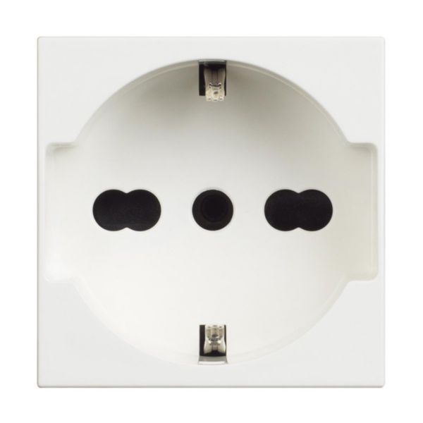 Socket 2P+E 10A and 16A 250 Vac 19 mm and&nbsp; 26 mm center distance