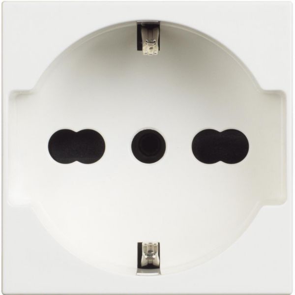 Socket 2P+E 10A and 16A 250 Vac (item sold in box packaging)