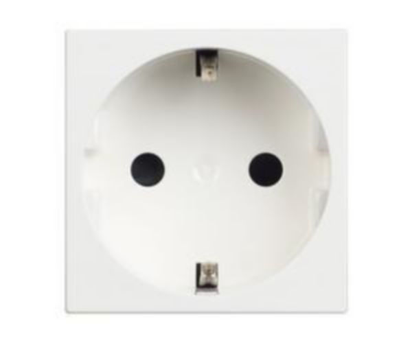 German standard socket 2P+E 16A 250 Vac (item sold in box packaging)