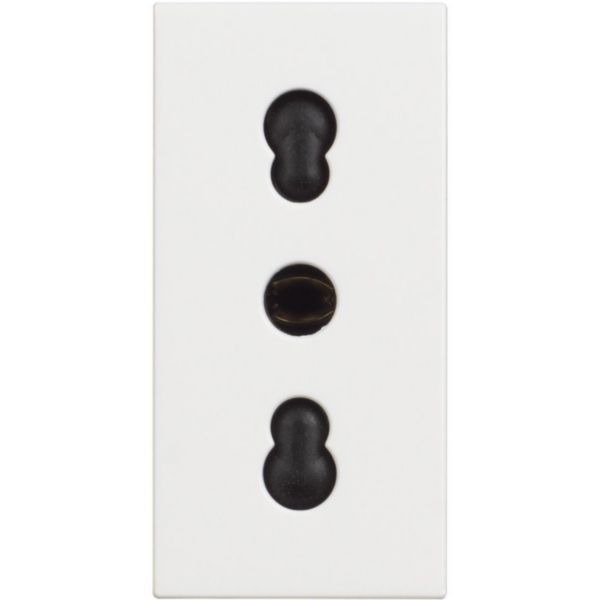 Italian standard socket 2P+E 16A 250 Vac (item sold in box packaging)