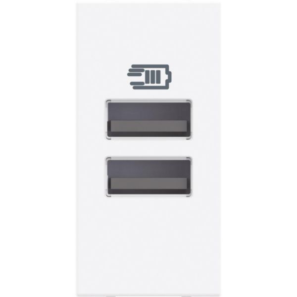 USB charger with 2 type A ports - 15W (3A)