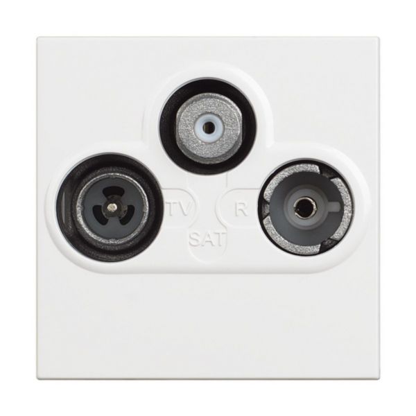 TV socket star demixed coaxial socket for single-user aerial systems