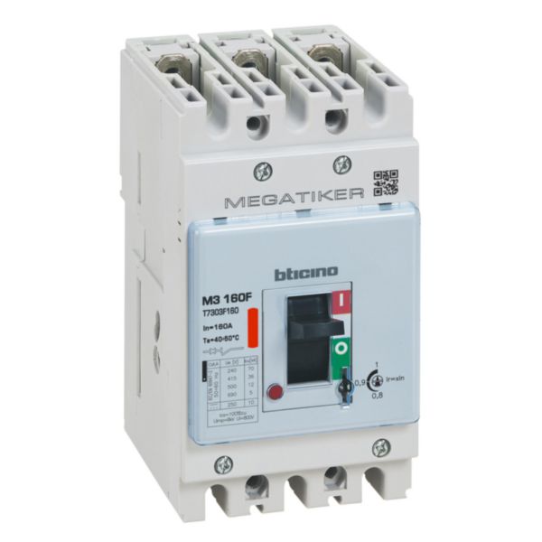 M3 160F - thermal-magnetic Mccb 3P - Icu= 36kA - In= 160A