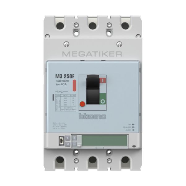 MEGATIKER Mccb M3 250F electronic 3P - 40A - 36kA