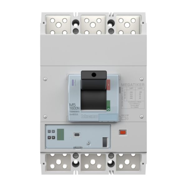 MEGATIKER Mccb M5 1600N electronic and measure 3P - 800A - 50kA