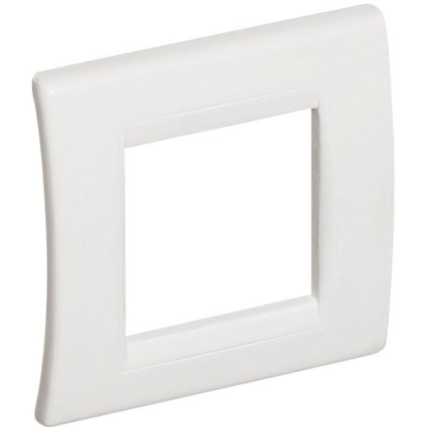 Cover plate 2 modules for angular mini-trunking