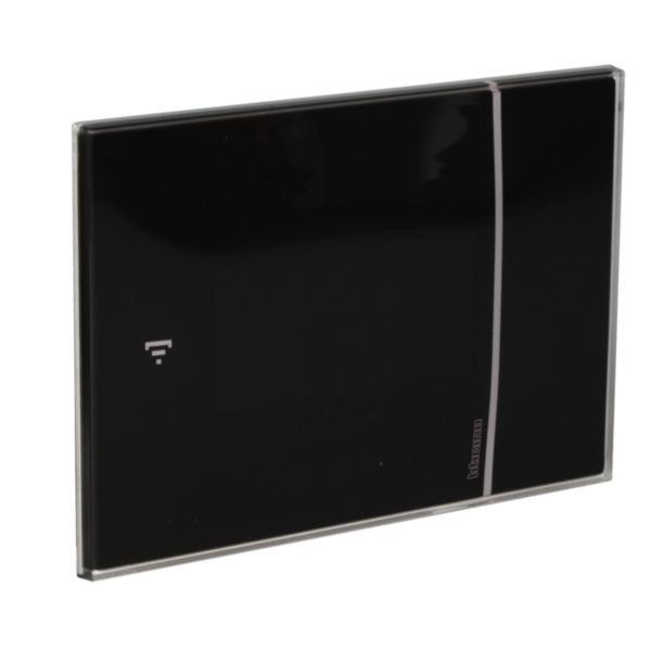 Smarther with Netatmo connected thermostat - Black finish & flush mounting version
