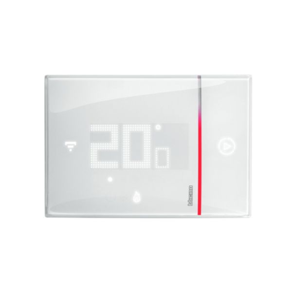 Smarther with Netatmo connected thermostat - white finish & flush mounting version