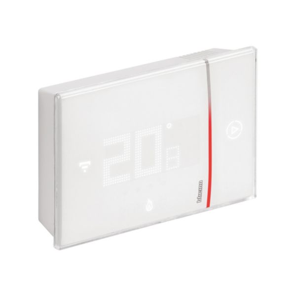Smarther with Netatmo connected thermostat - white finish & wall mounting version