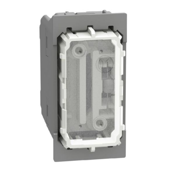 4-way switch 1P 10AX 1 module, neutral, rocker, lightable,  screw & plate terminals