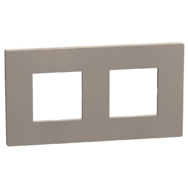 Light Now - Cover plate 2+2 modules - stone