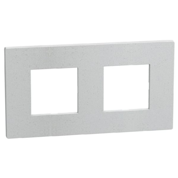 Light Now - Cover plate 2+2 modules - white fiber