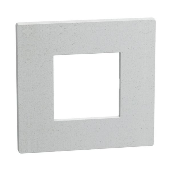 Light Now - Cover plate 2 modules - white mica