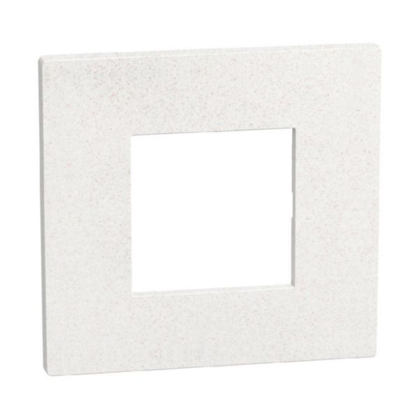 Light Now - Cover plate 2 modules - white fiber