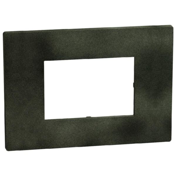 Light Now - Cover plate 3 modules - dark green