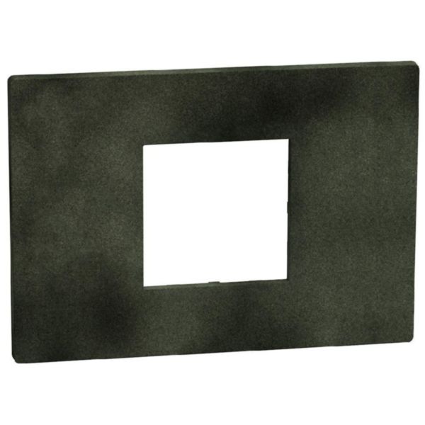 Light Now - Coverplate 2 centered modules - dark green