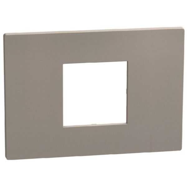 Light Now - Cover plate 2 centered modules - stone