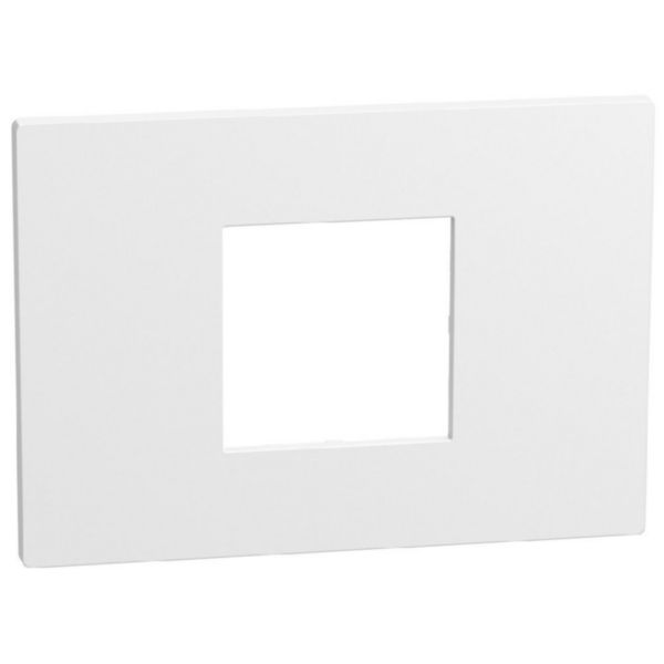 Light Now - Cover plate 2  centered modules - white