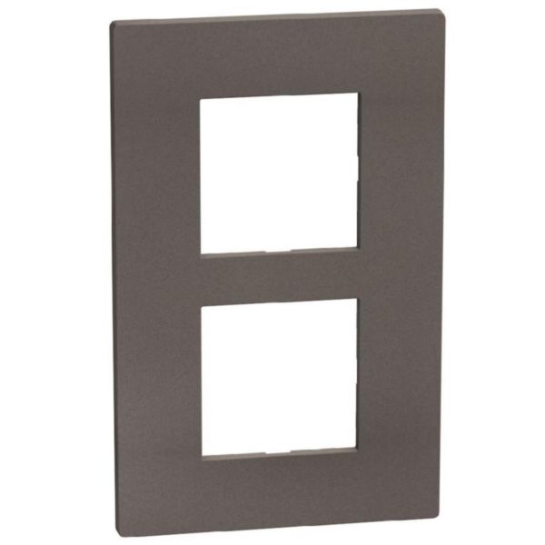 Light Now - Coverplate 2+2 modules - moka stone