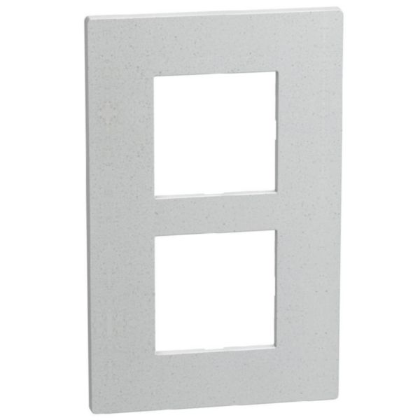 Light Now - Coverplate 2+2 modules - white fiber