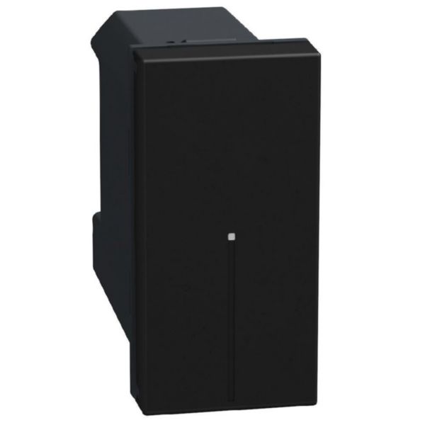 Connected 1-way switch. Power supply 110-230 Vac - 1 module - dark