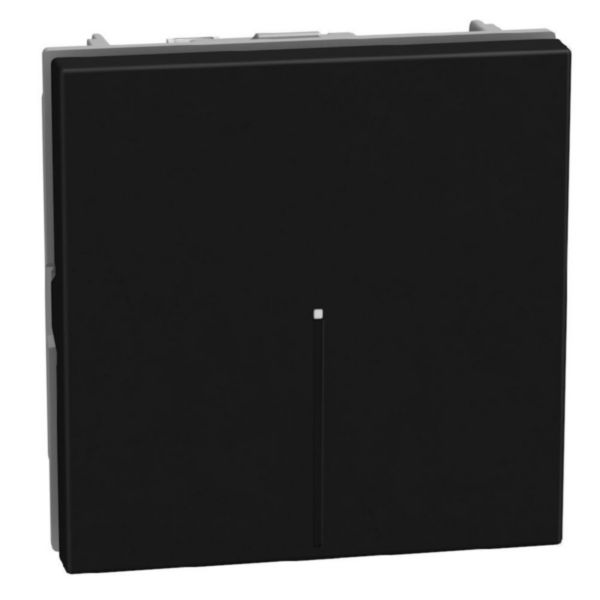 2- way switch 1P 10AX 2 modules dark, axial, lightable, automatic terminals