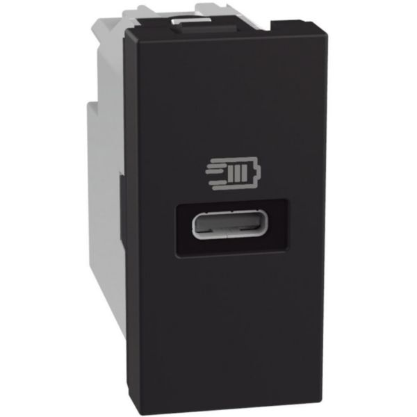 Single USB sockets - 1 x Type-C 20 W - 1 module - stone