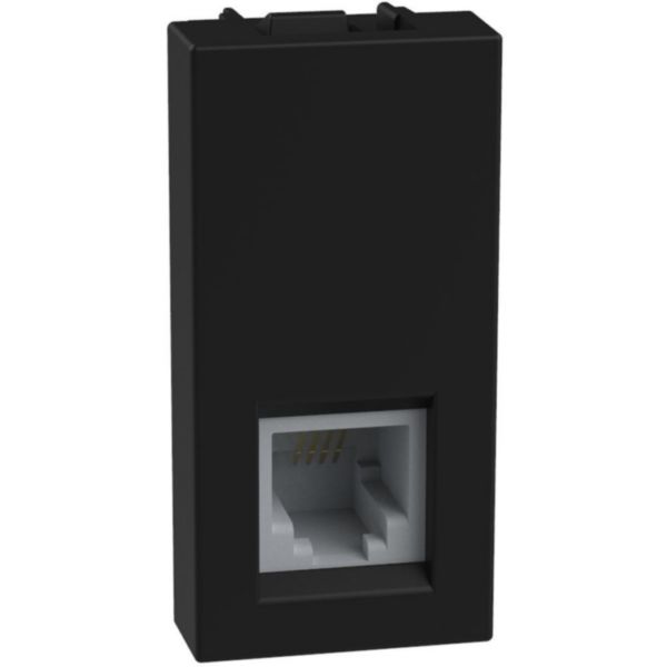 RJ11 connector type K10 - 1 module - dark